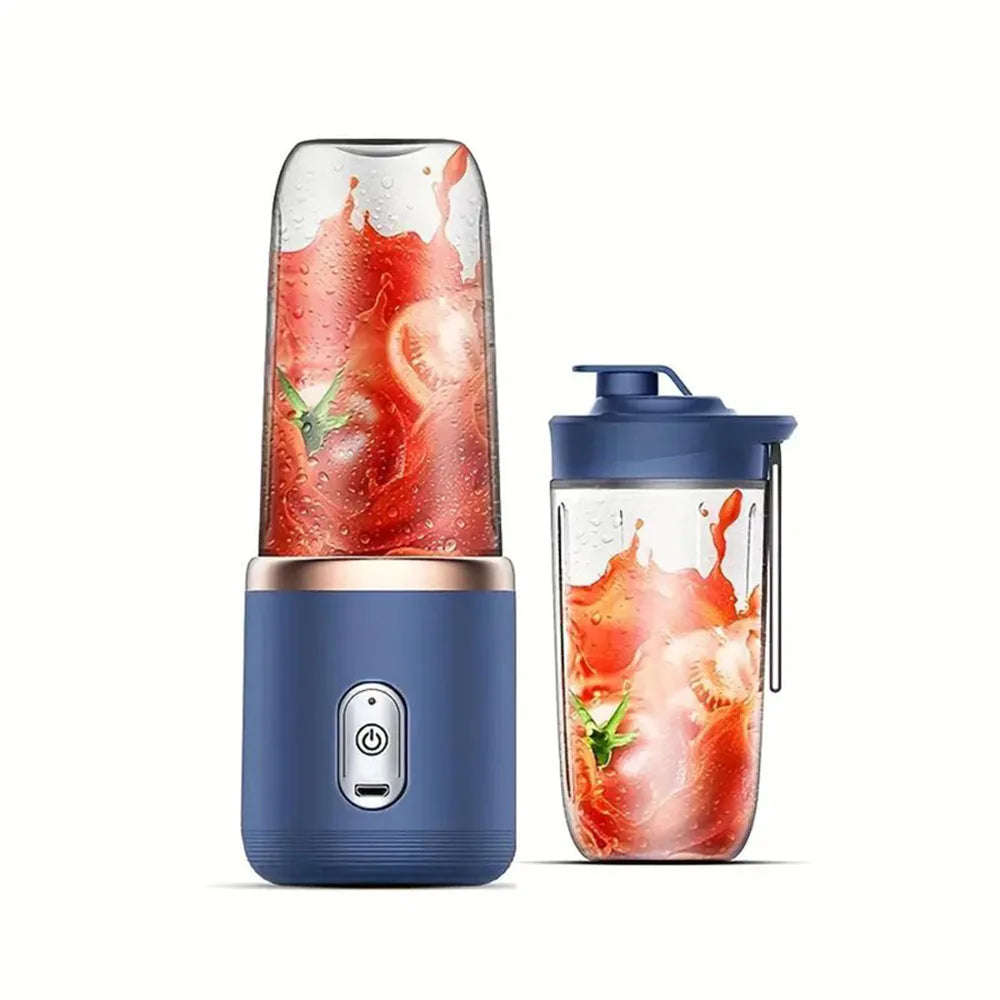 1set-New portable juicer with 2 cups, USB rechargeable mini blender, fresh juicer cup, personal sized smoothie blender