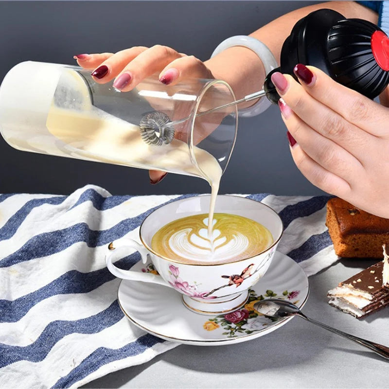 Electric Milk Easy Frother,Whisk Drink Mixer for Coffee Mini Foamer for Cappuccino,Frappe,Matcha,Hot Chocolate,Etc