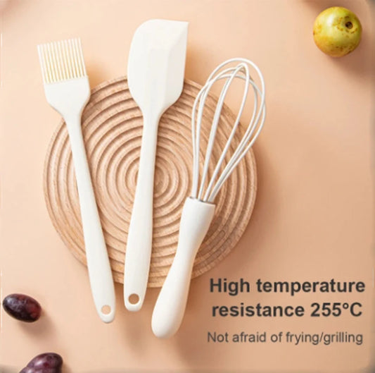 Silicone Baking Set Cake Cream Spatula Scraper Kitchen Household Egg Whisk Barbecue Oil Brush Gadget Kitchen Supplies