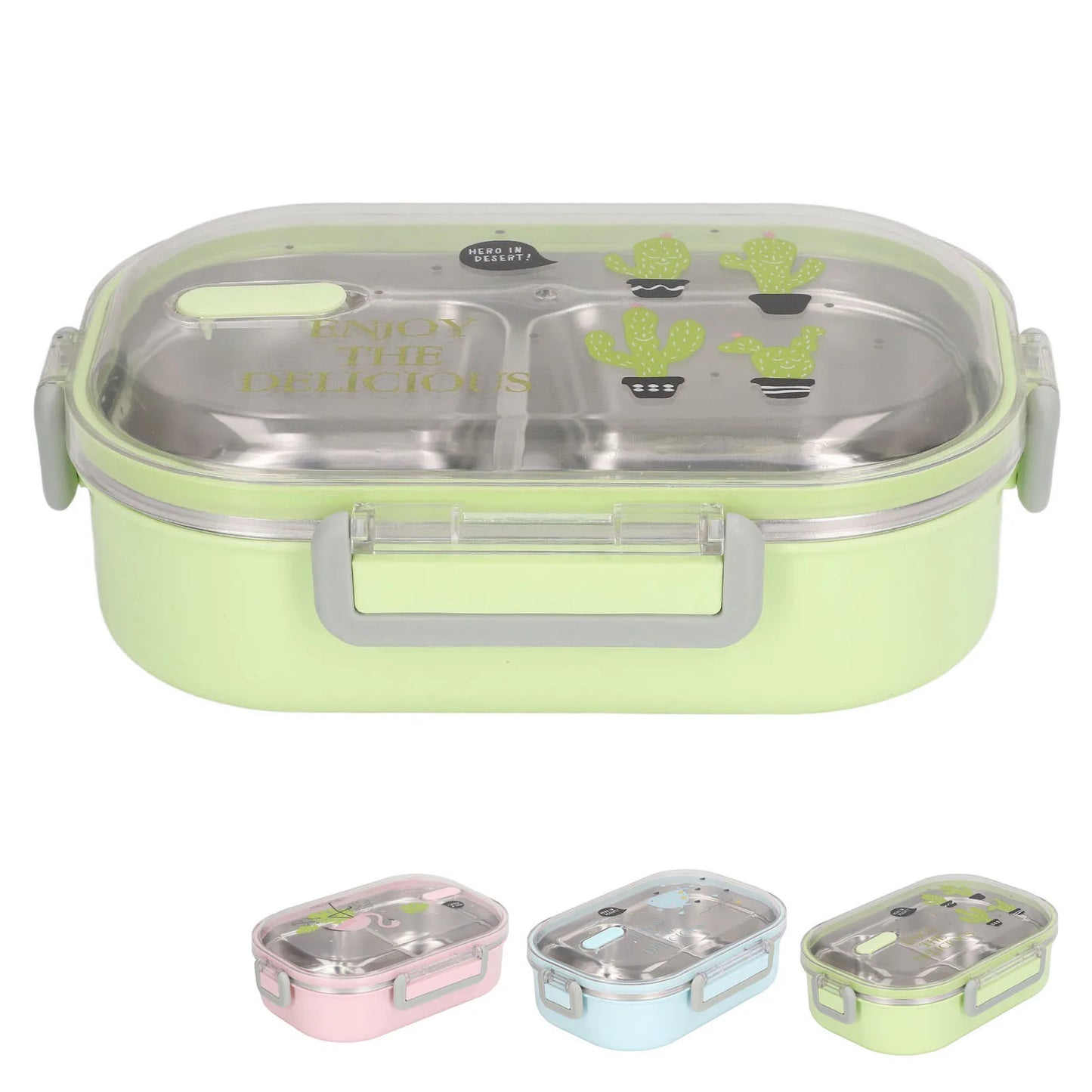 Thermal Insulation Lunch Box Stainless Steel Lunch Box Compartment Liner Japanese Style Leak Proof Container for School Student