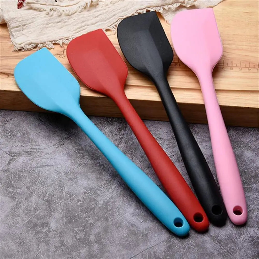 21cm Long Handle Silicone Cream Cake Spatula Mixing Batter Baking Scraper Brush Butter Mixer Cake Brushes Cake Tools