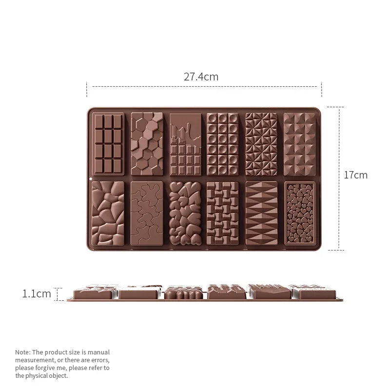 Silicone Chocolate Mold Break Apart Protein Candy Mould 3D DIY Biscuit Baking Tools Cake Decorating Mold