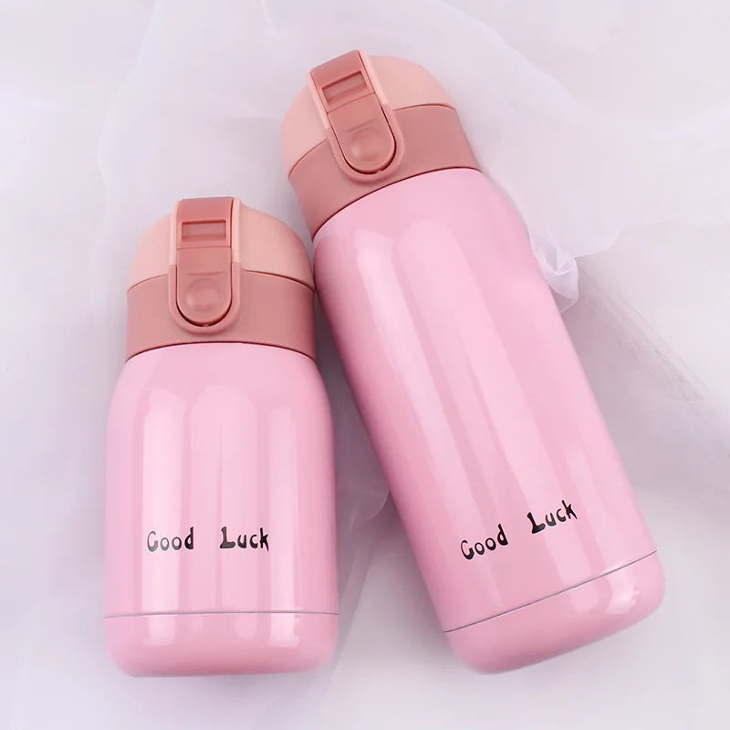 200ml/360ml Cute Candy Mini Thermos Cup Kids Cartoon Hot Water Bottle Stainless Steel Thermal Coffee Mug Vacuum flask insulated