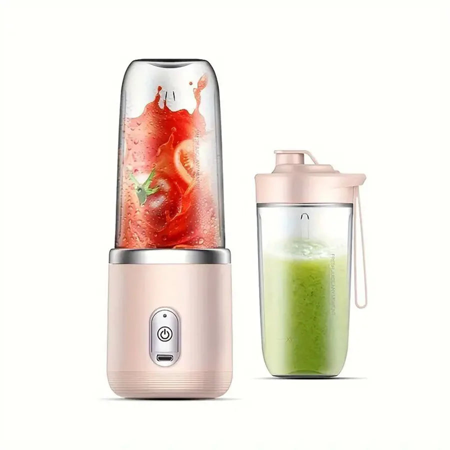 1set-New portable juicer with 2 cups, USB rechargeable mini blender, fresh juicer cup, personal sized smoothie blender