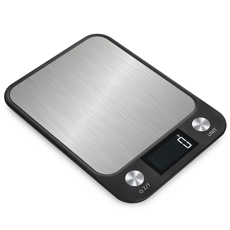 Kitchen Scale 15Kg/1g Weighing Food Coffee Balance Smart Electronic Digital Scales Stainless Steel Design for Cooking and Baking