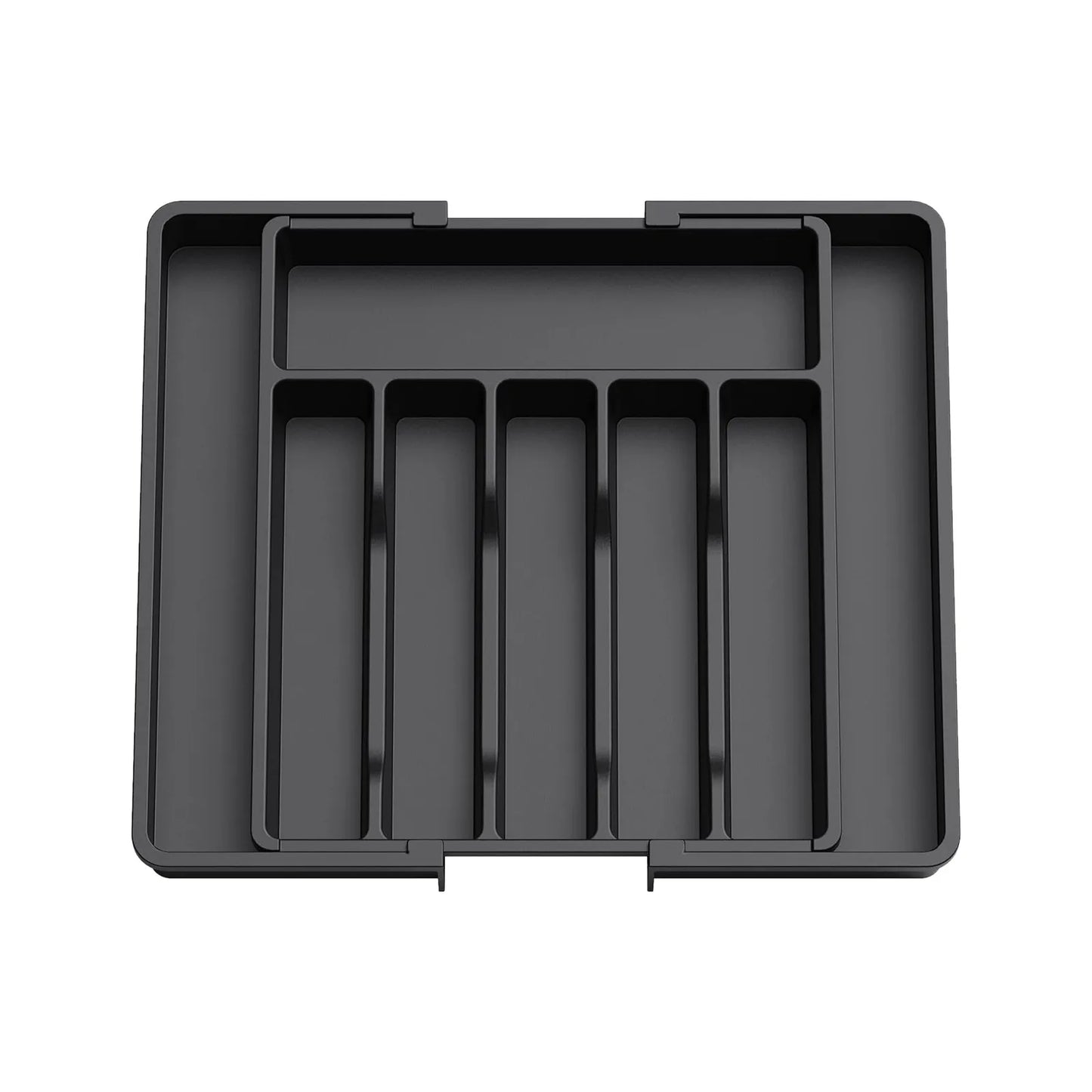 Silverware Drawer Organizer, Expandable Utensil Tray for Kitchen, Adjustable Flatware and Cutlery Holder for Spoons Forks Knives