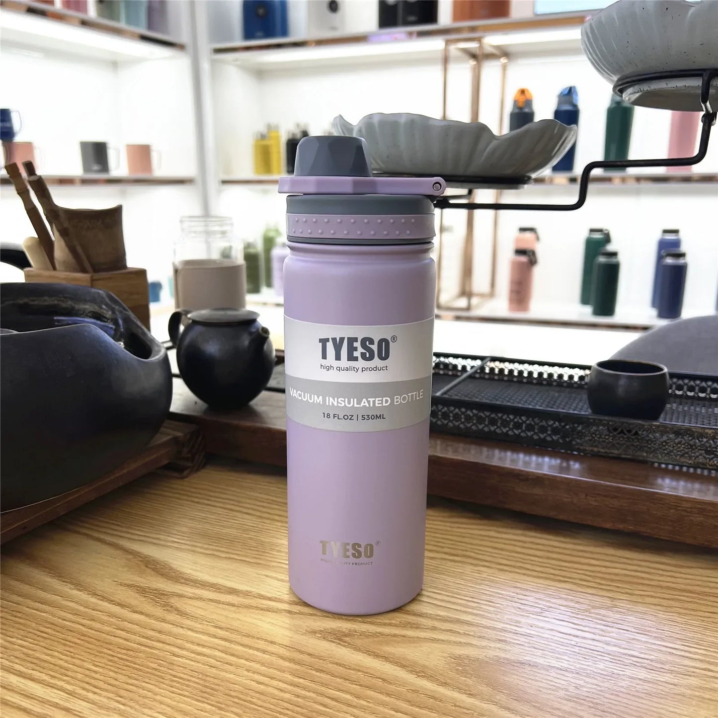 750ML Tyeso Thermos Bottle Stainless Steel Vacuum Flask Insulated Water Bottle Travel Cup For children Coffee Mug Termica