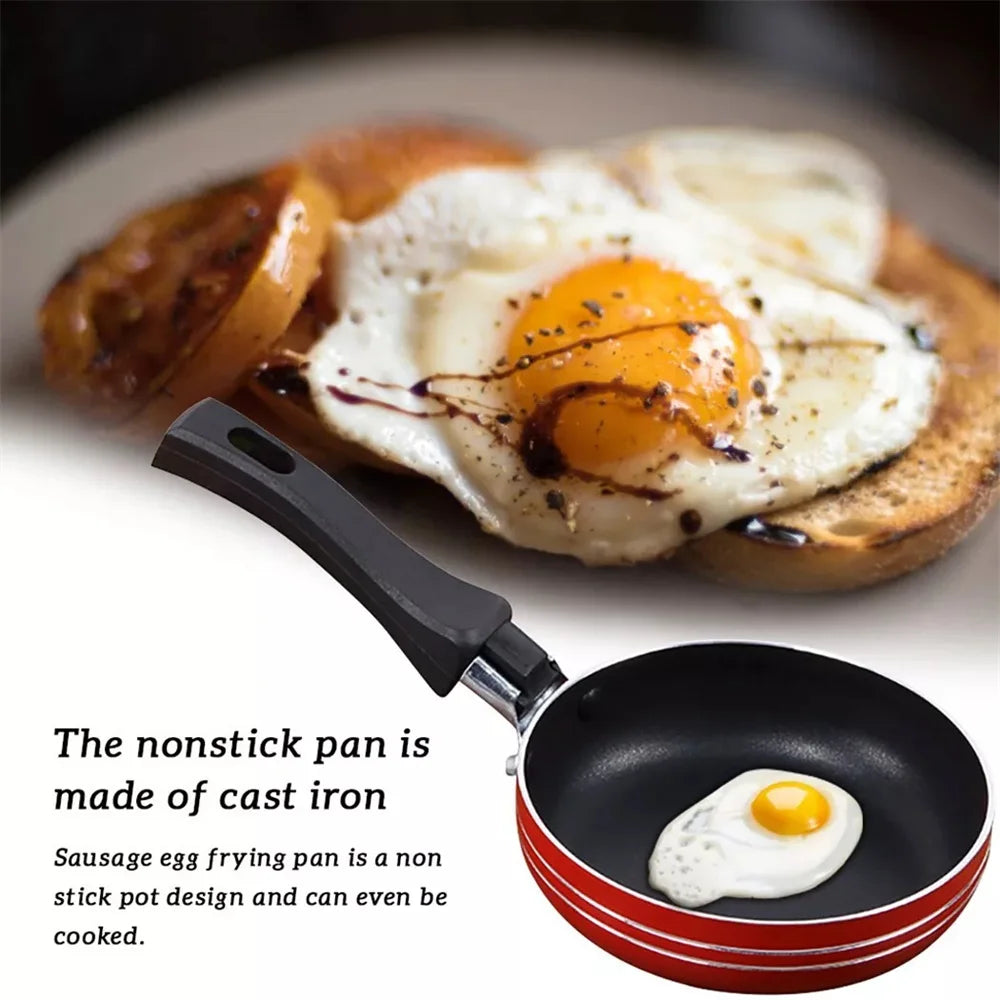 Pan Frying Egg Skillet Pot Mini Cooking Omelette Pans Nonstick Saucepan Fry Omelet Cast Pancake Pots Random Color 12/14/16cm