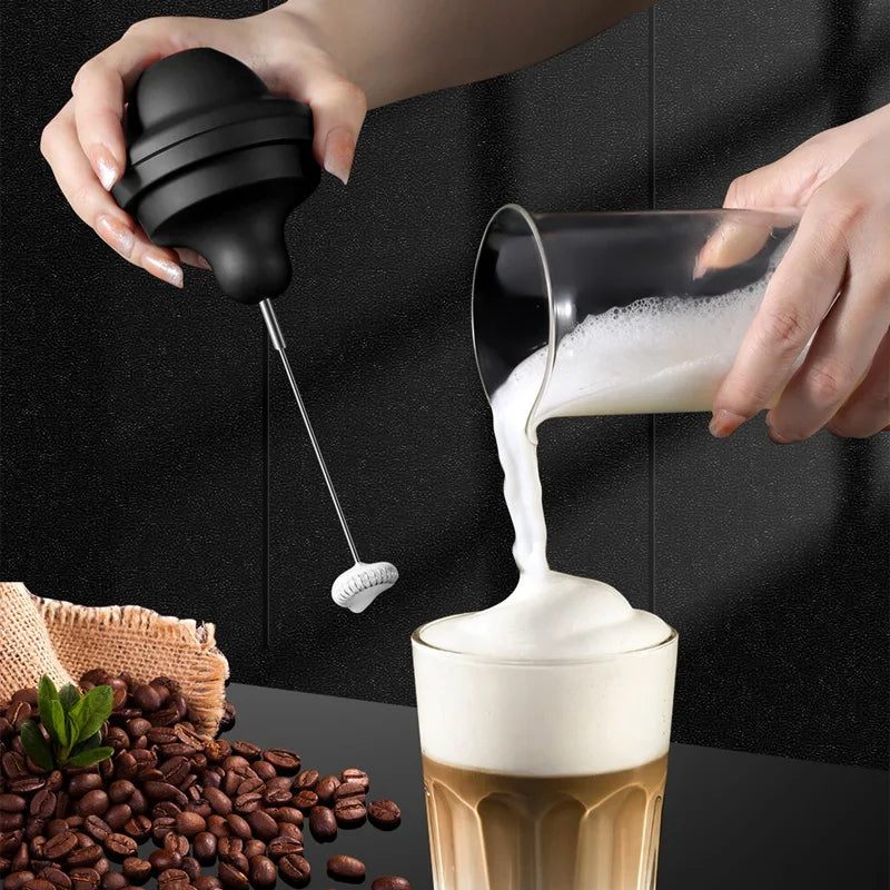 Wireless Milk Frother Electric Foamer Coffee Foam Maker Milk Shake Mixer Battery Milk Frother Jug Cup Electric Milk Frother Cup