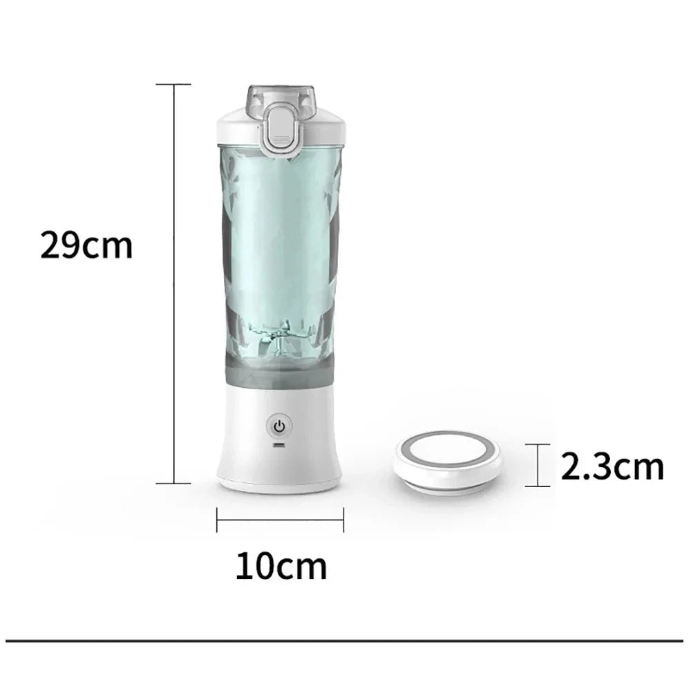 New 4000mAh Portable Juicer Cup 600ML 10-Leaf Blade Powerful Motor Mini Blender for Shakes Smoothis Blender Mixer Cup Outdoor