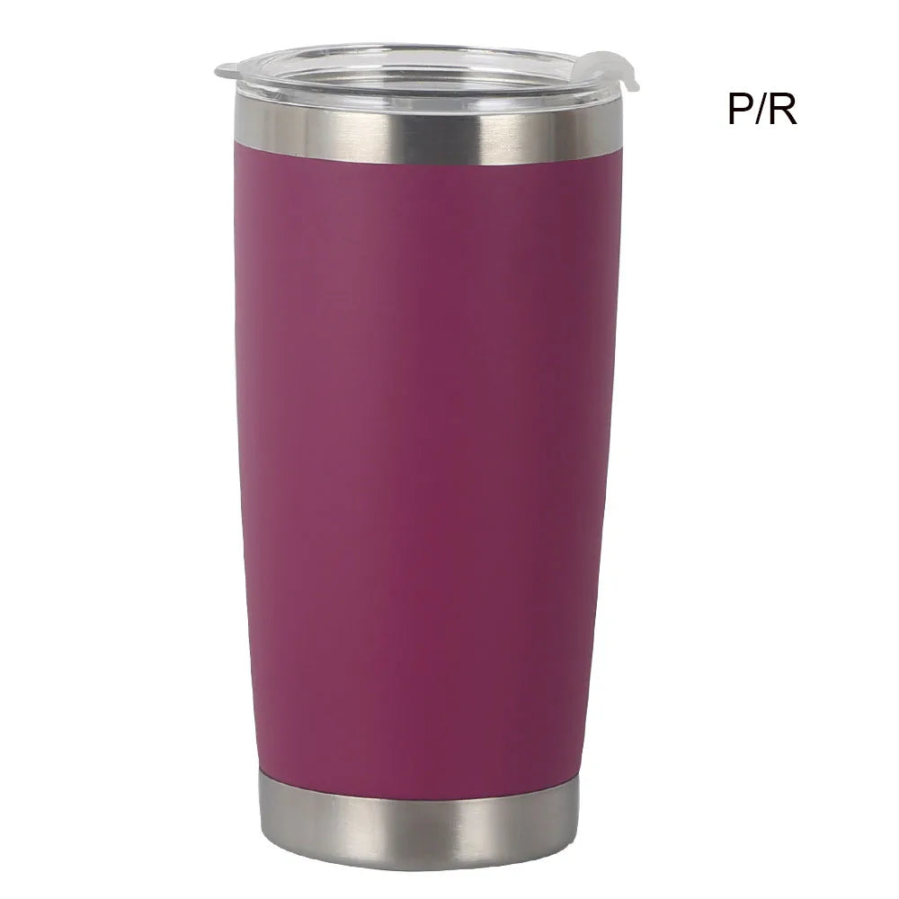 Custom 20 oz Tumbler with Lid Stainless Steel Double Wall Vacuum Insulated Travel Mug Coffee Cup Great for Cold