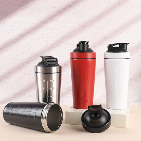Stainless Steel Protein Powder Shaker Bottle
