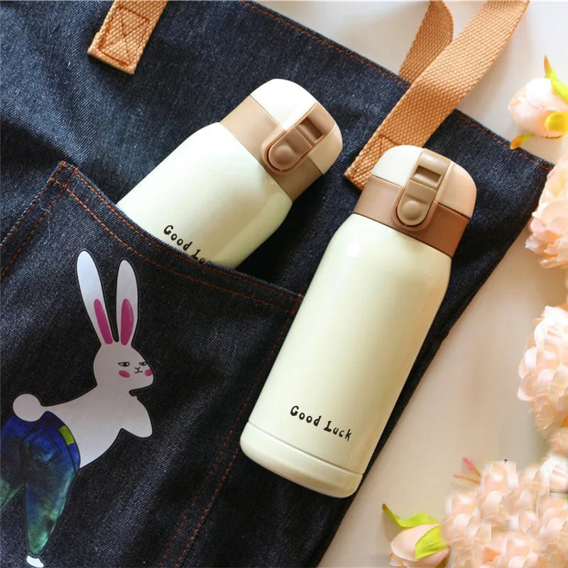 200ml/360ml Cute Candy Mini Thermos Cup Kids Cartoon Hot Water Bottle Stainless Steel Thermal Coffee Mug Vacuum flask insulated