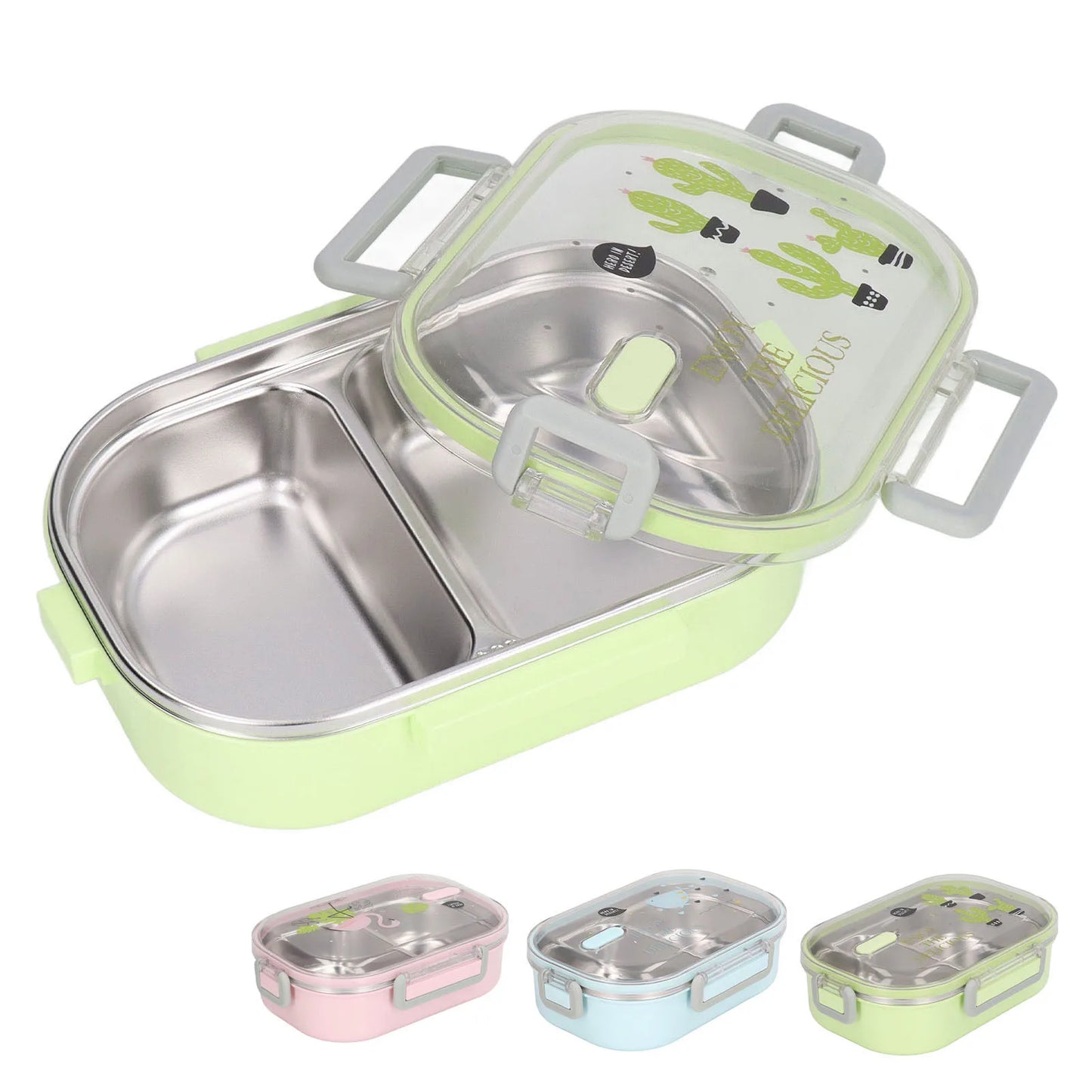 Thermal Insulation Lunch Box Stainless Steel Lunch Box Compartment Liner Japanese Style Leak Proof Container for School Student