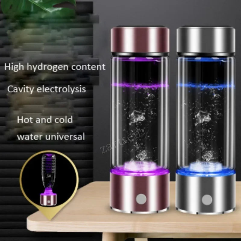 SPE/PEM Portable Hydrogen Generator Water Filter Ionizer Pure H2 Rich Hydrogen alkaline Bottle Electrolysis Drink Hydrogen