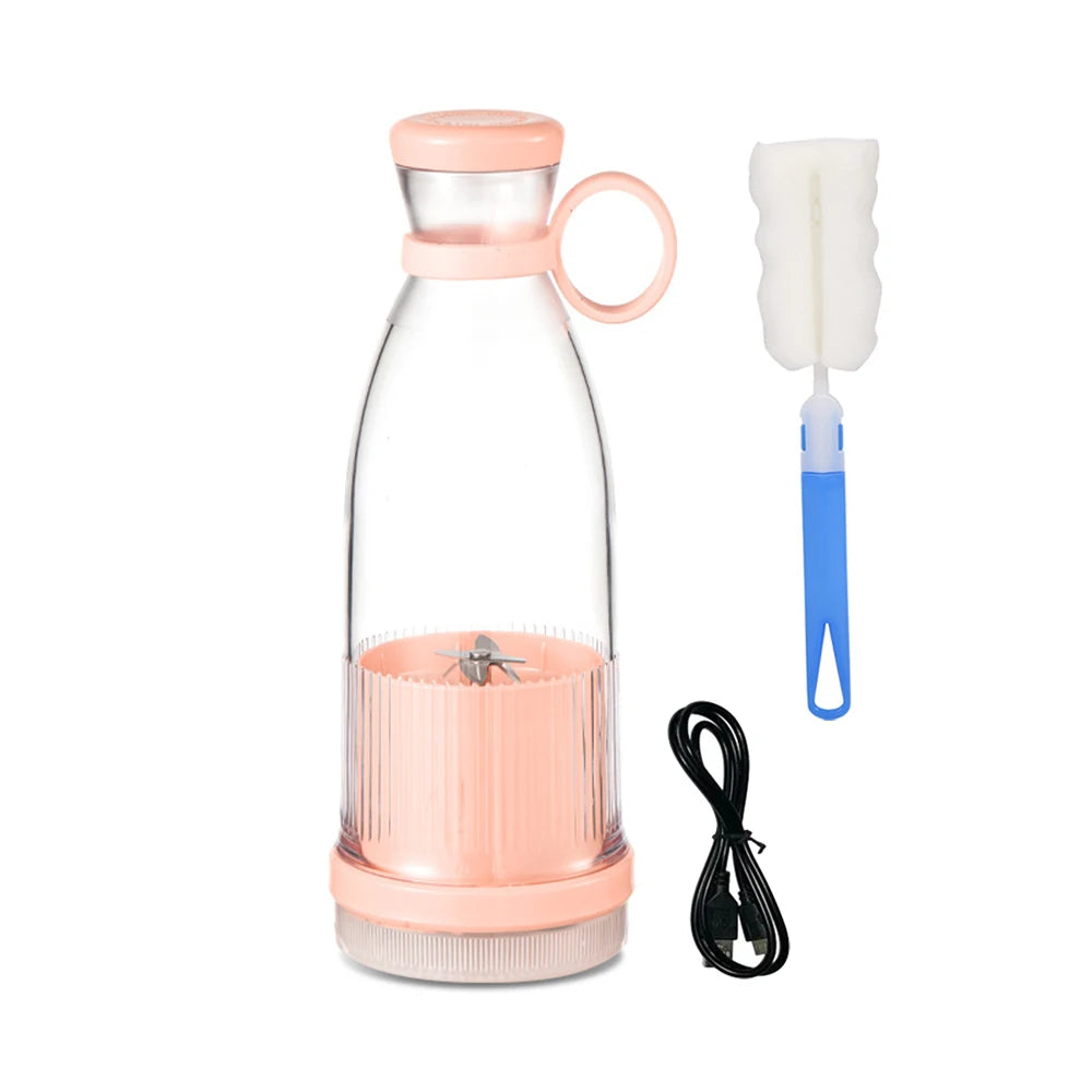 Rechargeable Mixers Fresh Fruit Juicers Blue/Pink Usb Portable Juice Bottle Mini Fast Electric Blender Smoothie Ice Maker