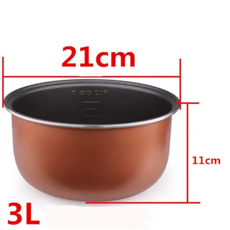 Non stick Cooking Pot 304 stainless steel rice cooker inner container Replacement Accessories food Rice Cooker POT cookware