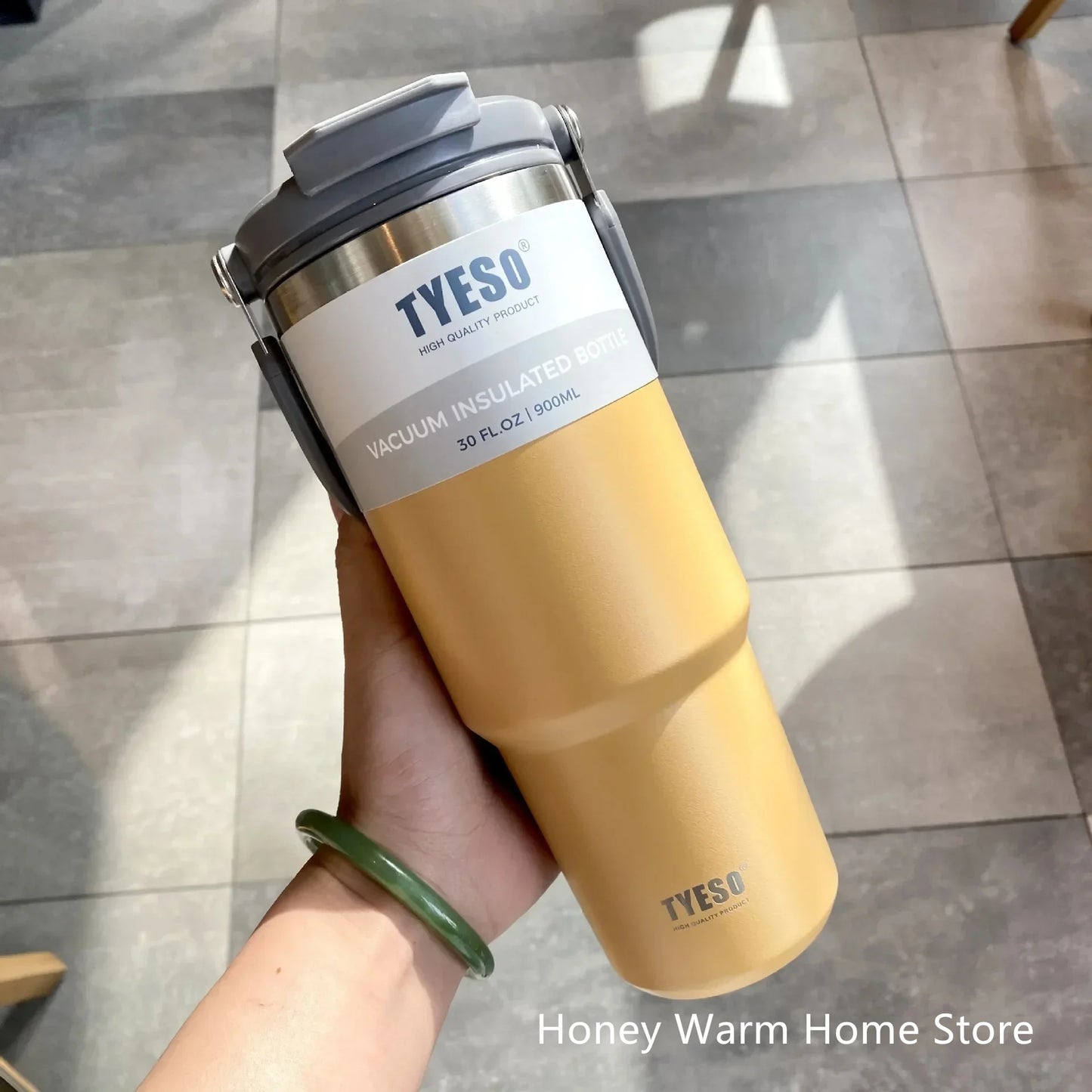 Tyeso Stainless Steel Coffee Cup Cold And Hot Double-layer Insulated Cup Tumbler Thermo Water Bottle Car Travel Mug Vacuum Flask