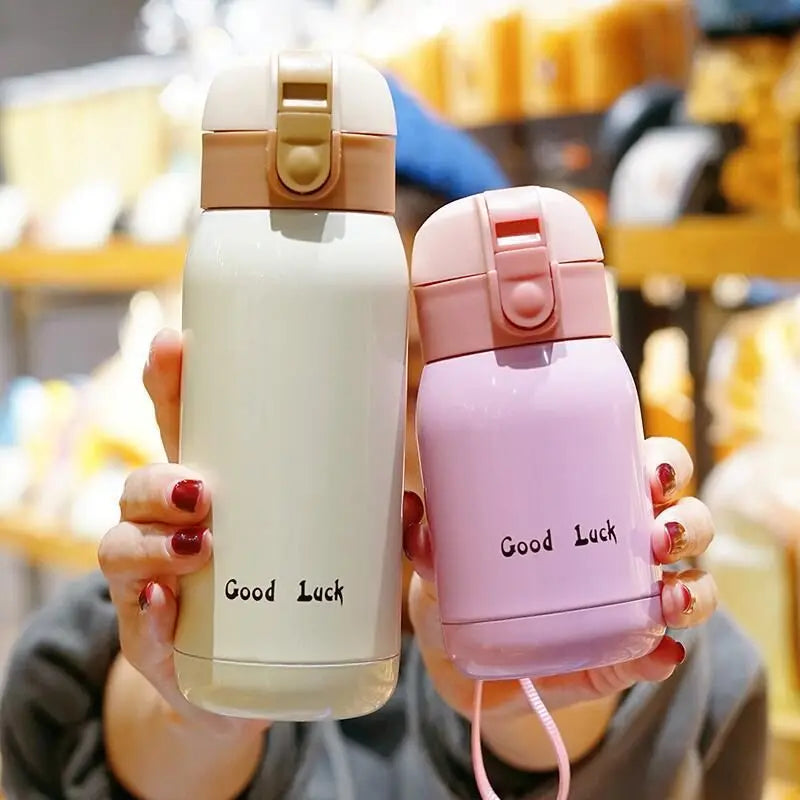 200ml/360ml Cute Candy Mini Thermos Cup Kids Cartoon Hot Water Bottle Stainless Steel Thermal Coffee Mug Vacuum flask insulated