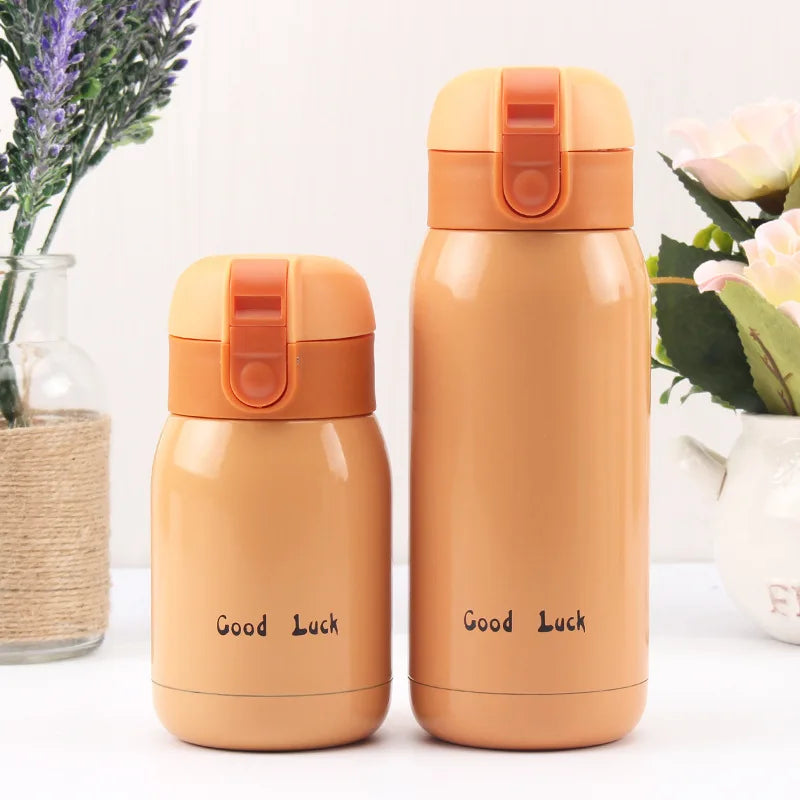 200ml/360ml Cute Candy Mini Thermos Cup Kids Cartoon Hot Water Bottle Stainless Steel Thermal Coffee Mug Vacuum flask insulated