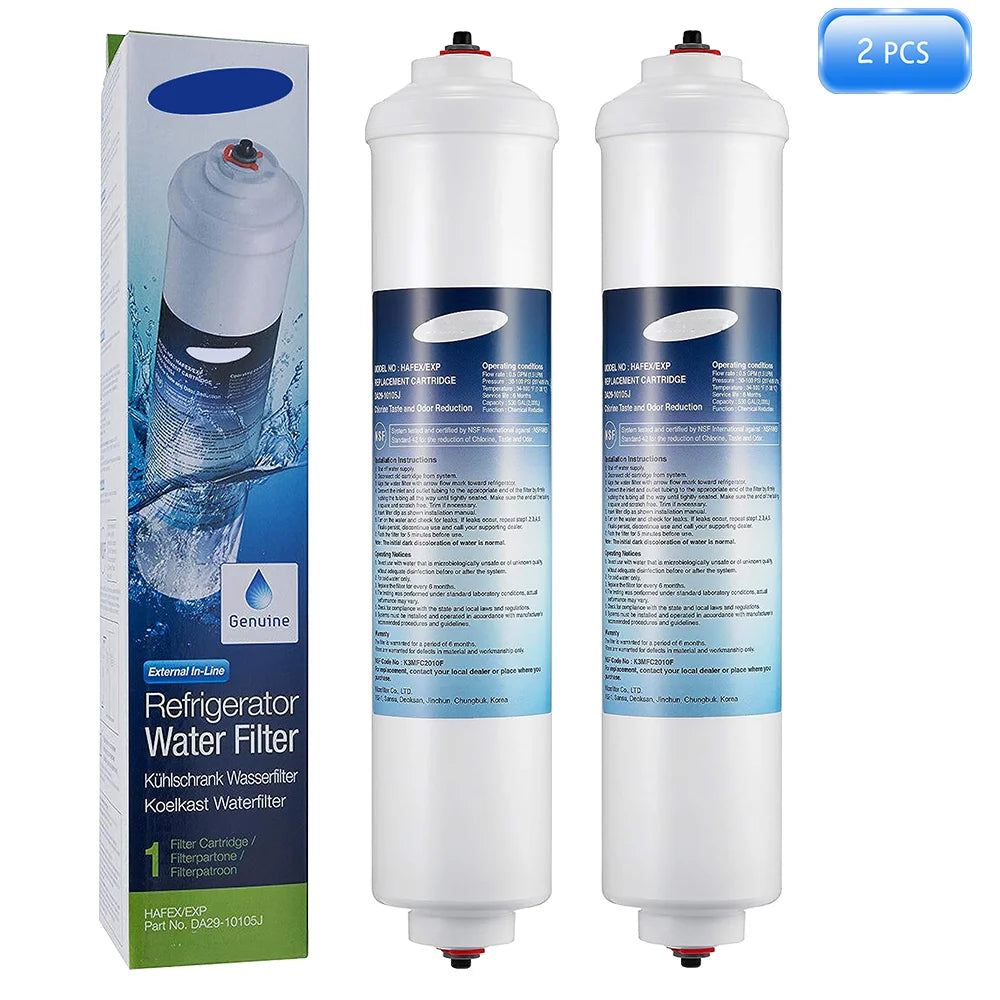 Replace Samsung Refirgerator Water Filter Plus DA29-10105J HAFEX / EXP WSF-100 Aqua-Pure Plus LG 5231JA2010B GE GXRTQR