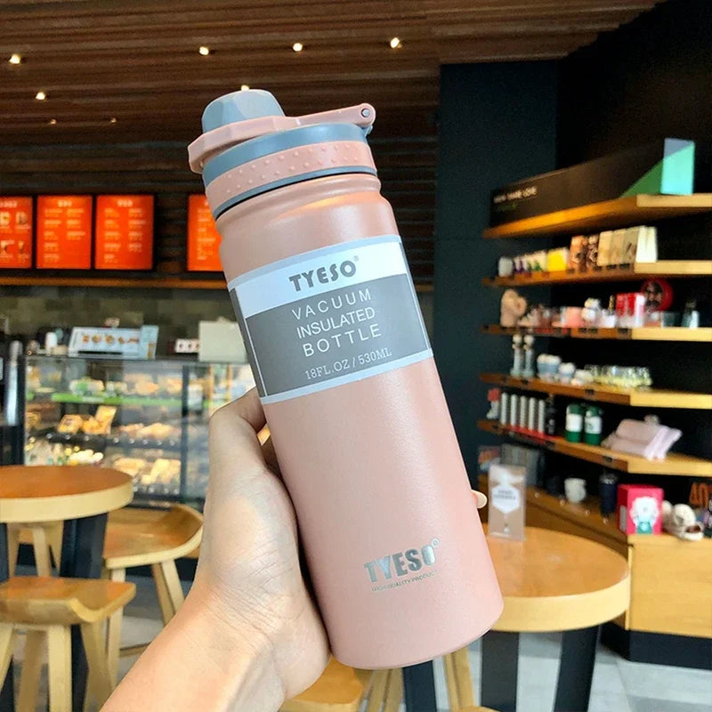 750ML Tyeso Thermos Bottle Stainless Steel Vacuum Flask Insulated Water Bottle Travel Cup For children Coffee Mug Termica