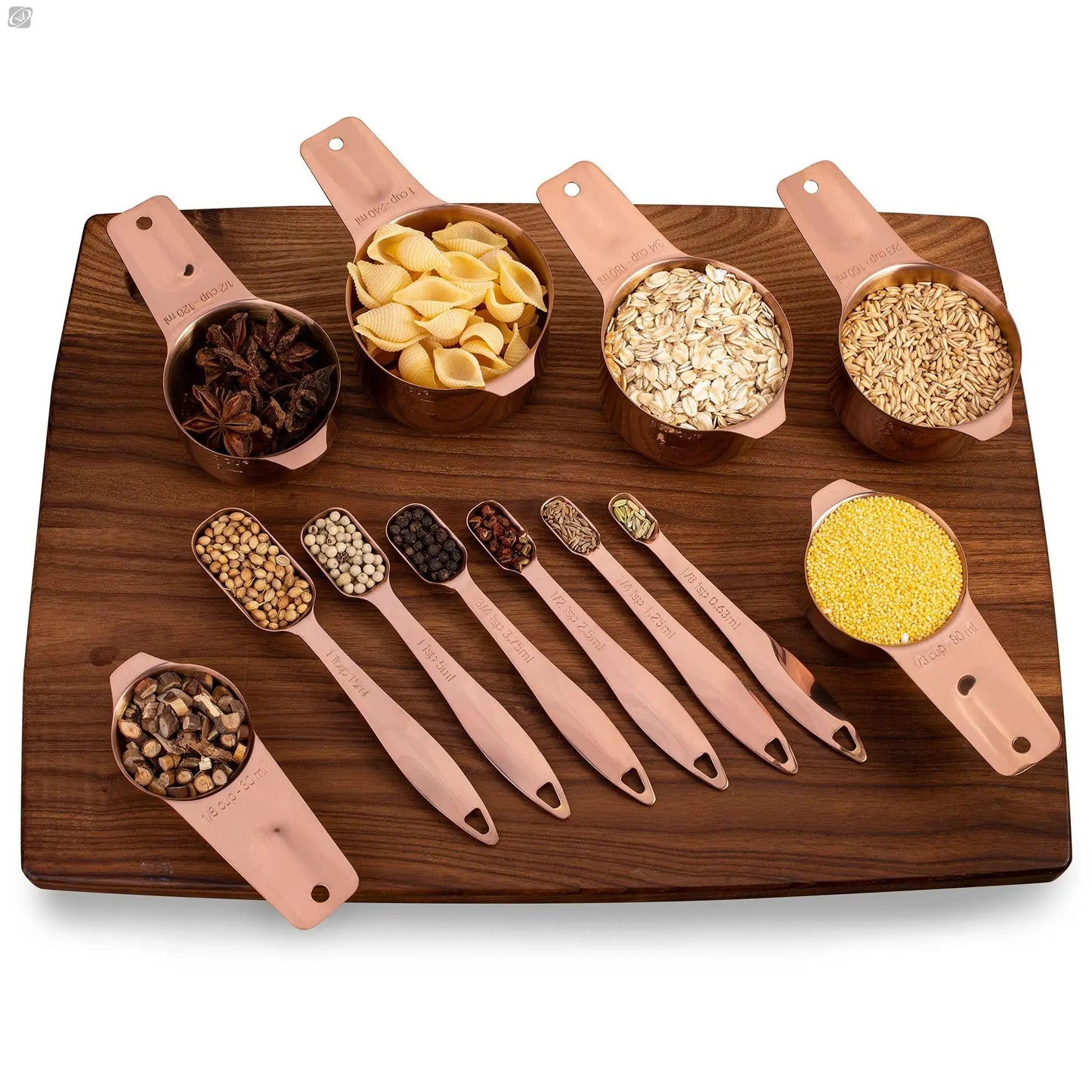 13 Pcs Measuring Spoons Set Stainless Steel Coffee Measuring Spoons Tea Seasoning Laboratory Pastry Measuring Cup Set For Baking