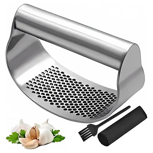 Upgraded Stainless Steel Garlic Press