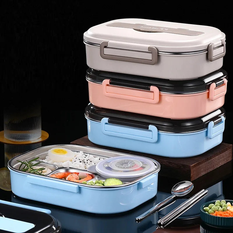 304 Stainless Steel Thermos Thermal Lunch Box Kid Adult Bento Boxs Leakproof Japanese Style Food Container Portable