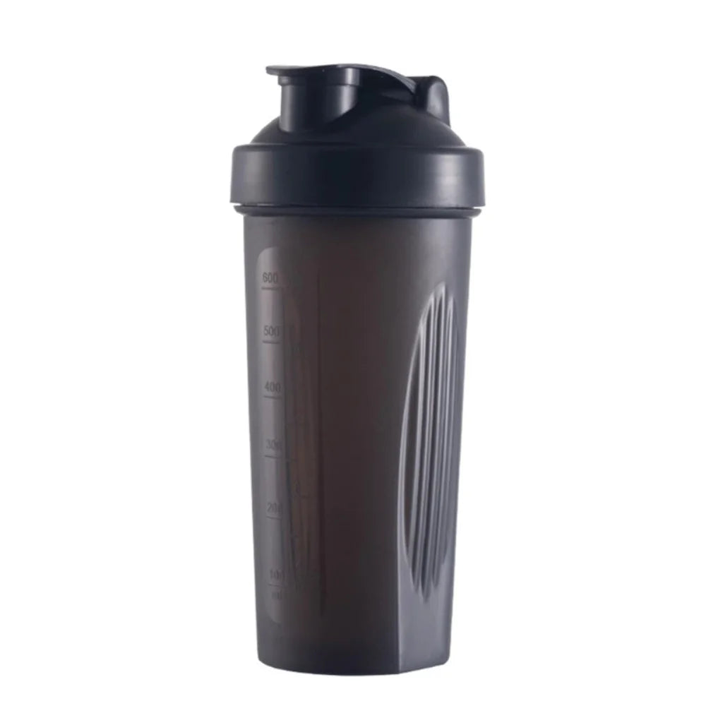 600ML 20Oz Protein Shaker Plastic Portable Bottle For Fiess Enthusiasts Athletes Leak Proof Drink Shaker Cup