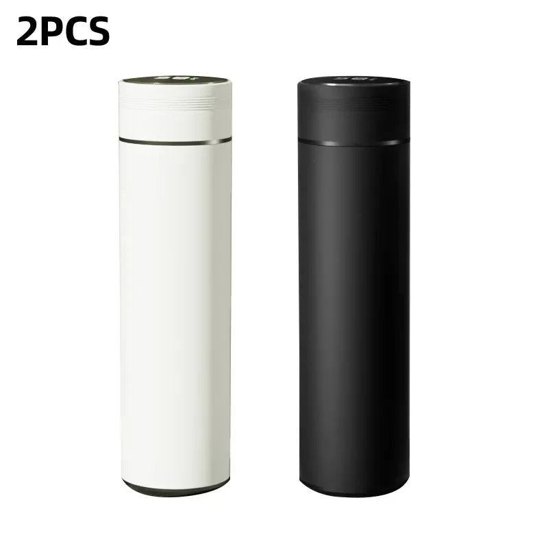 500ml Smart Water Bottle Stainless Steel Thermos Temperature Display Leakproof Vacuum Flasks Coffee Cup Milk Mug Christmas Gift