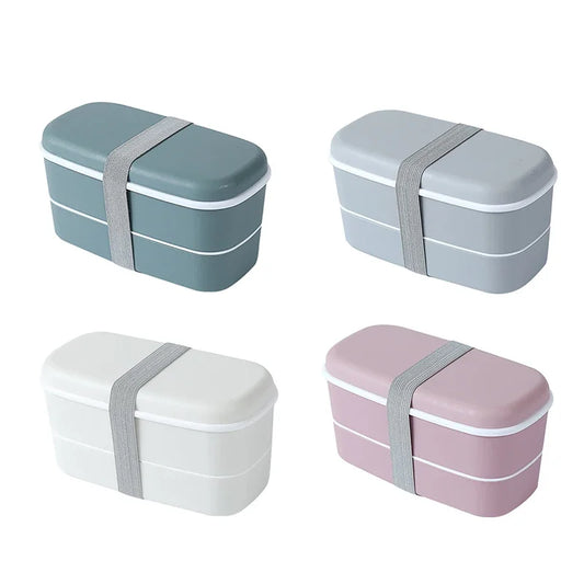 2022 Simple Style Layered Japanese Bento Box Portable Outdoor Leak Proof Lunch Box Food Container Kitchen Accessories Tableware