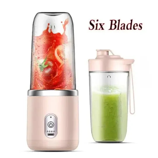 Xiaomi Multifunctional Double Cup Electric Fruit Juicer Portable Juicer Fruit Blender Milkshake Juice Maker USB Smoothie Blender