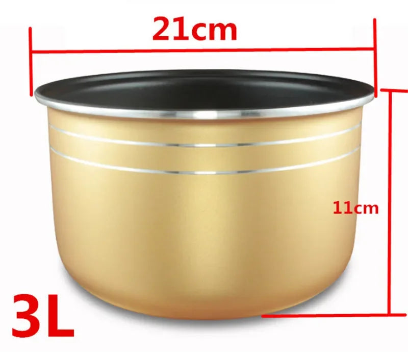 Non stick Cooking Pot 304 stainless steel rice cooker inner container Replacement Accessories food Rice Cooker POT cookware