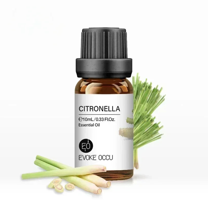 10ML Essential Oils for Diffuser Humidifier Aroma Oil Vanilla Eucalyptus Jasmine Rose Lavender Rosemary Peppermint Tea Tree