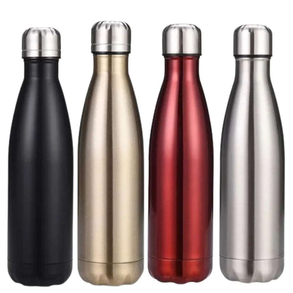 500ml Sport Bottles Double Wall Insulated Vacuum Flask Stainless Steel Water Bottle Cola Water Thermos Vacuum Flask Drinkwar