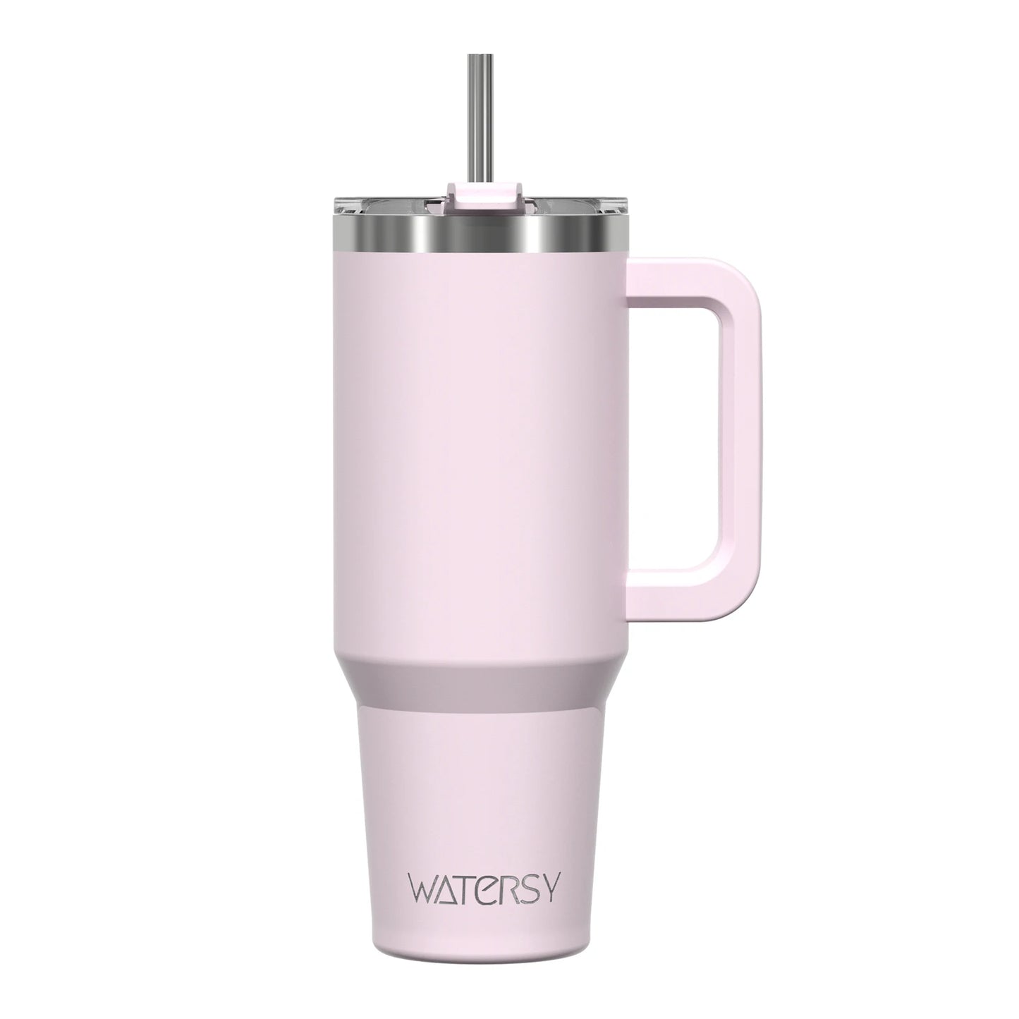 Watersy 40oz/1200ml Tumbler with Handle and Straw Lid Large Capacity Stainless Steel Thermal Cup Keep Coffee Beer Cold Vacuum