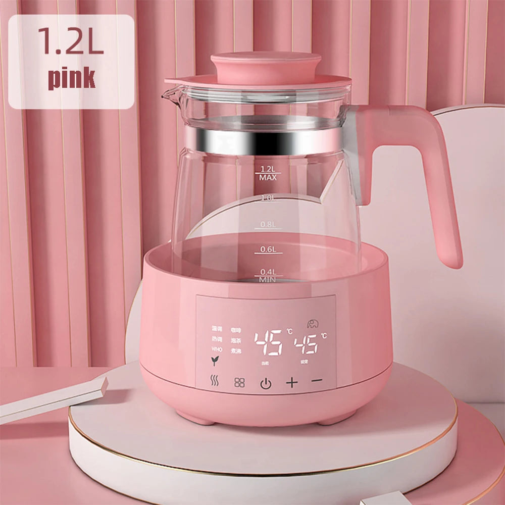 220V 1.2L Infant Thermostatic Milk Regulator Baby Kettle Keep Warm 24 Hours Hot Water Smart Insulation Pot Milk Powder Warmer