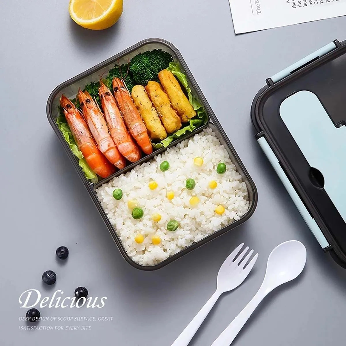 Transparent Lunch Box For Kids Food Storage Container With Lids Leak-Proof Microwave Food Warmer snacks bento box japanese style