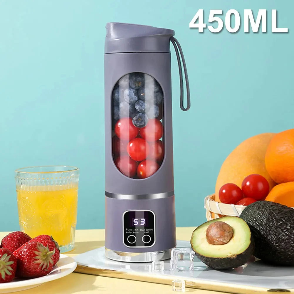 Electric Juicer Cup 12 Blades Milkshake Machine USB Portable Fruit Milk Mixing Tool Mini Fresh Juice Portable Blender For Home