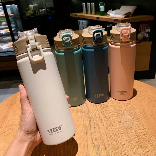 Thermos Bottle With Straw
