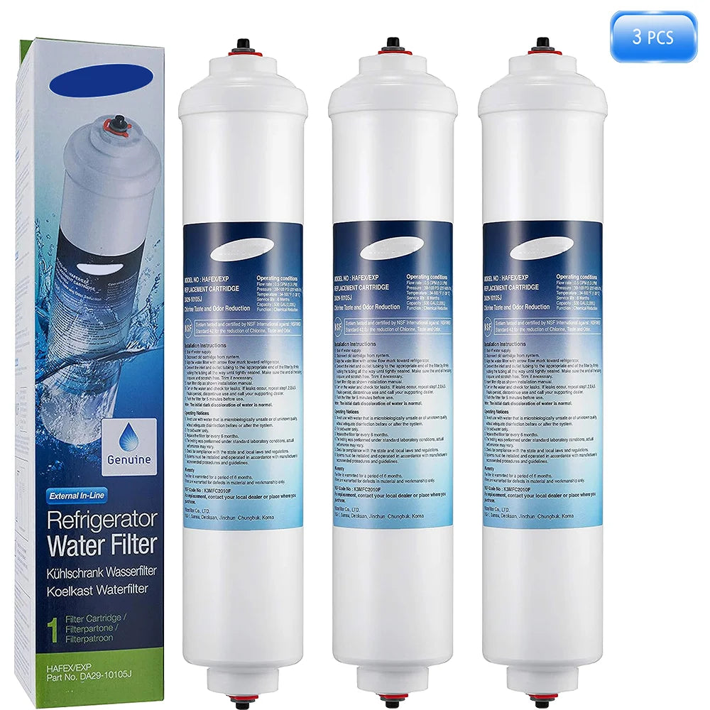 Replace Samsung Refirgerator Water Filter Plus DA29-10105J HAFEX / EXP WSF-100 Aqua-Pure Plus LG 5231JA2010B GE GXRTQR