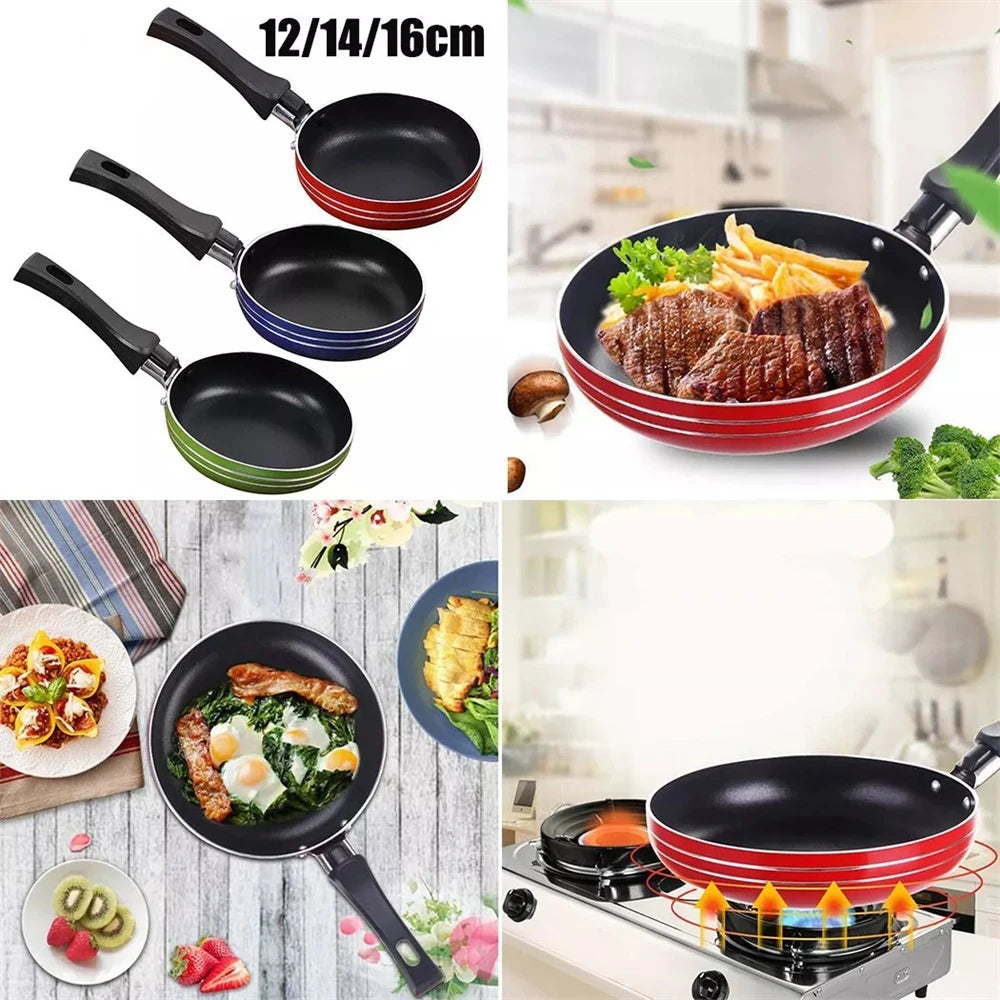 Pan Frying Egg Skillet Pot Mini Cooking Omelette Pans Nonstick Saucepan Fry Omelet Cast Pancake Pots Random Color 12/14/16cm