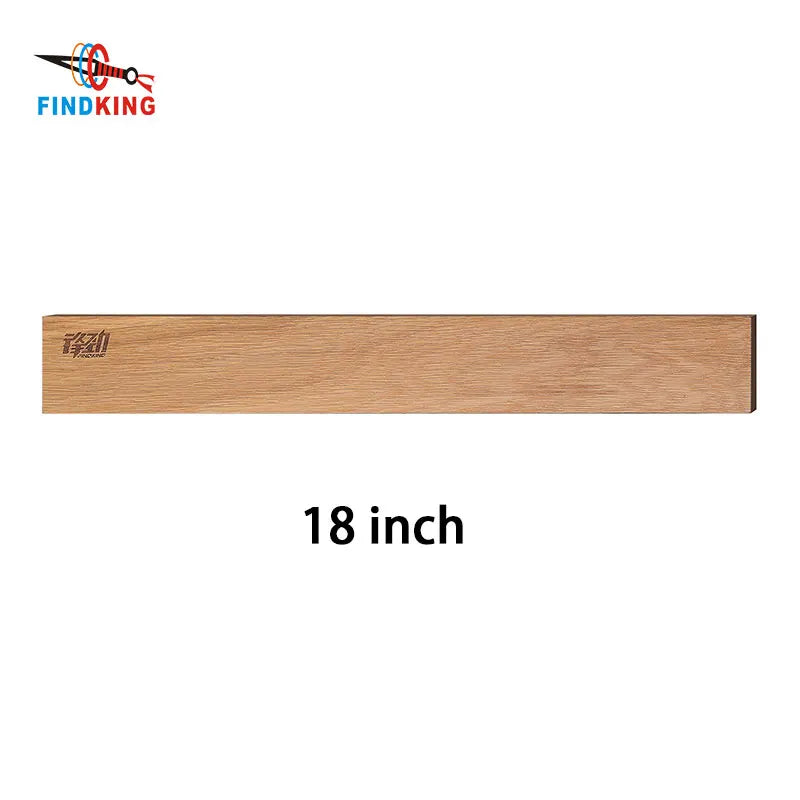 New Design FINDKING Powerful Magnetic Knife Strip Handmade Acacia Wood Knives Holder Wall Mount Block  3pcs 12' 16' 18 inch Rack