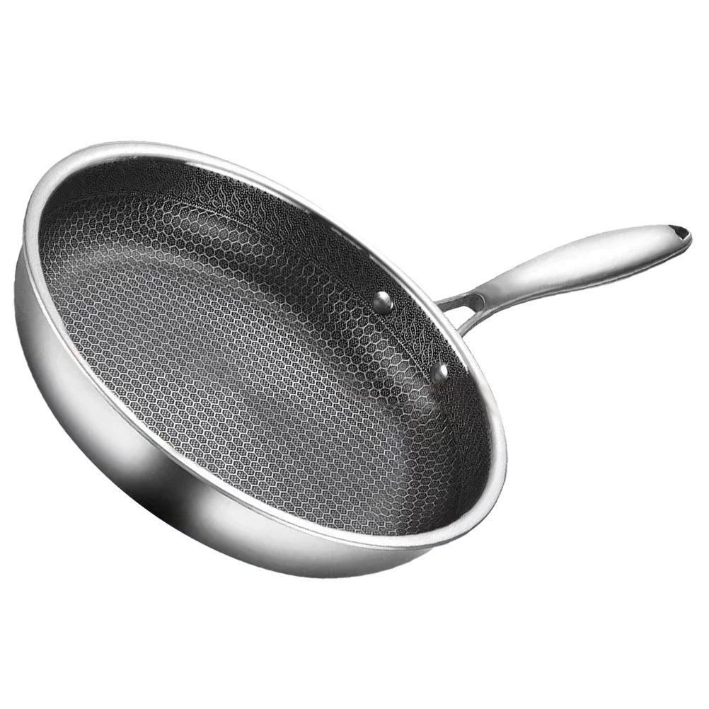 Omelet Pan Nonstick Pot Kitchen Stir Fry Pan Non-stick Pans Honeycomb Stainless Steel Stir-fry Frying