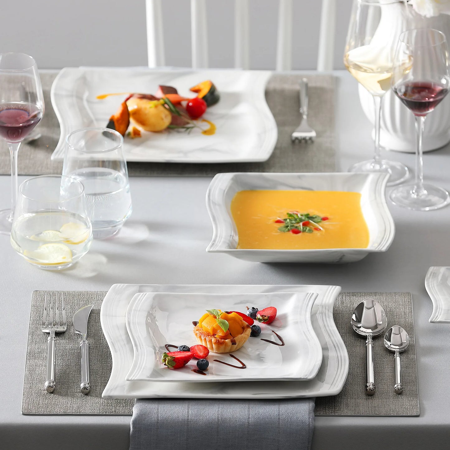 White dinnerware sets