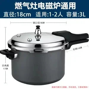 Ultra-Durable Stainless Steel Pressure Cooker for Gas and Induction Stoves with Non-Stick Coating Safety Features 압력밥솥  قدر ضغط