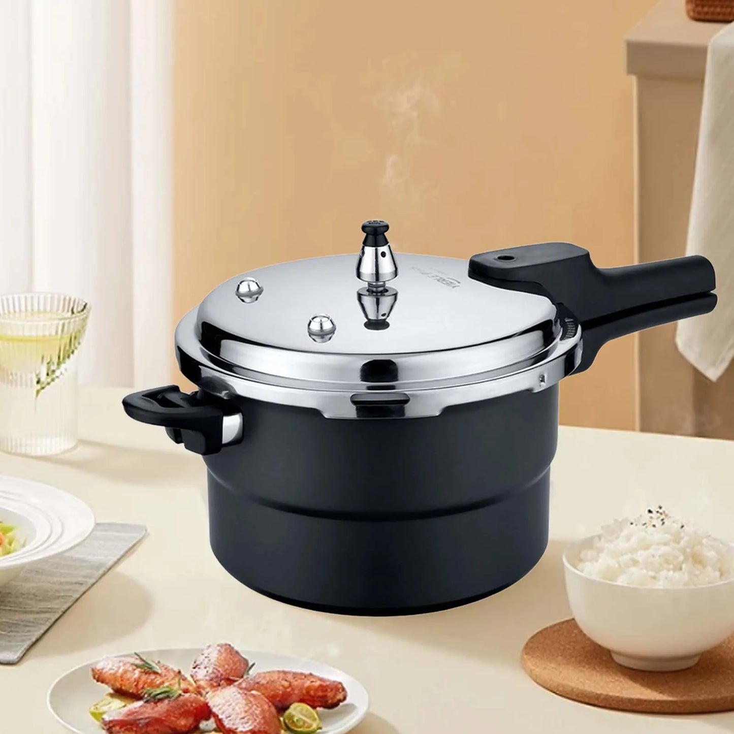 4-11L Ultra-Durable Stainless Steel Pressure Cooker Kitchen Pressure Pot 80Kpa High Pressure Cooking Rice Cooker