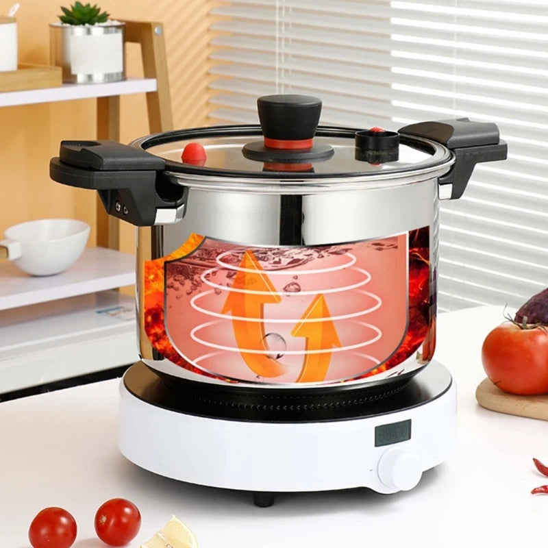 Pressure Cooker with Basket Convenient Pressure Cooker Efficient Kitchen Pressure Cooker Cookware Soup Pots