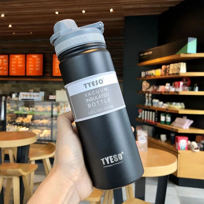 750ML Tyeso Thermos Bottle Stainless Steel Vacuum Flask Insulated Water Bottle Travel Cup For children Coffee Mug Termica